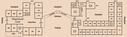Waterleaf Assisted Living Floor Plan